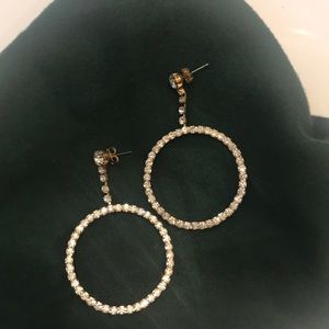 Women’s rhinestone drop earrings